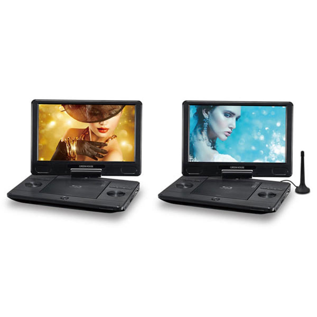 グリーンハウス、11.6型ワイド液晶搭載のポータブルBDプレーヤー