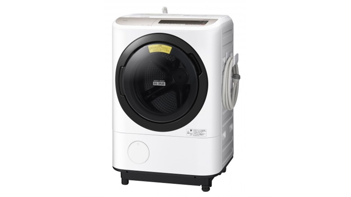 日立、高速風でシワを伸ばす大容量ドラム式洗濯乾燥機「BD-NV120C