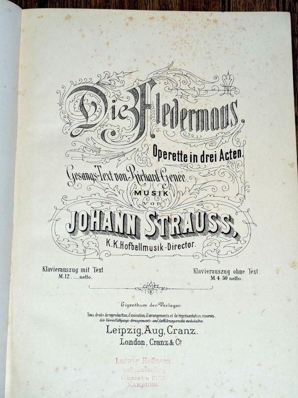 シュトラウス2世，ヨハン オペレッタ こうもり [全曲] Die Fledermaus