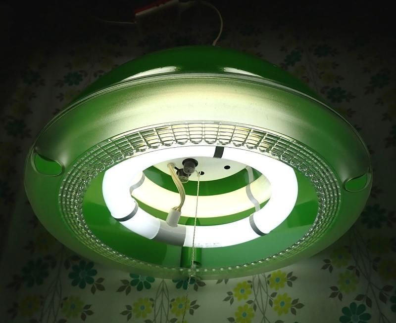 レトロポップ 蛍光灯シーリングランプ グリーン - USA＆レトロ雑貨の店