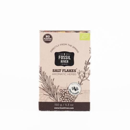 ミネラルを豊富に含んだ塩フレーク・ハーブ入｜FossilRiver｜岩塩