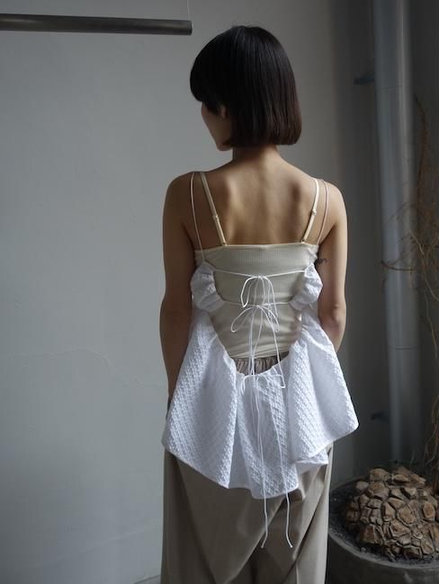 CECILIE BAHNSEN-SELENA TOP/WHITE - VISITFOR