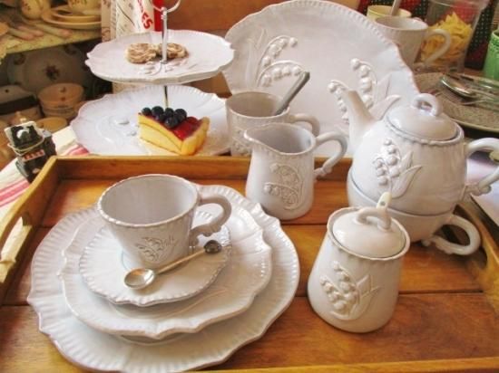 GC ミュゲ スプーン付きシュガーポット - 「フランス雑貨マニー