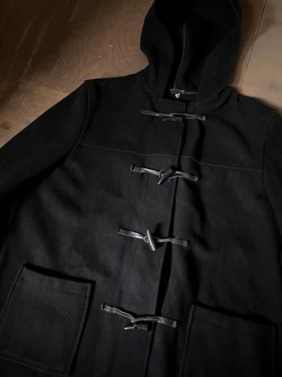 90s “Montgomery By Tibbett” Black Duffle Coat - DESPERATE LIVING