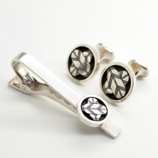 銀製家紋ネクタイピン|カフスボタン - 工房史 プレゼント向けオーダー