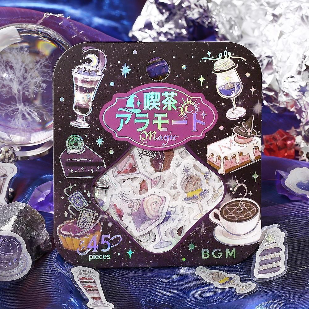 フレークシール「喫茶アラモード・マジック 闇」- 海福雑貨通販部