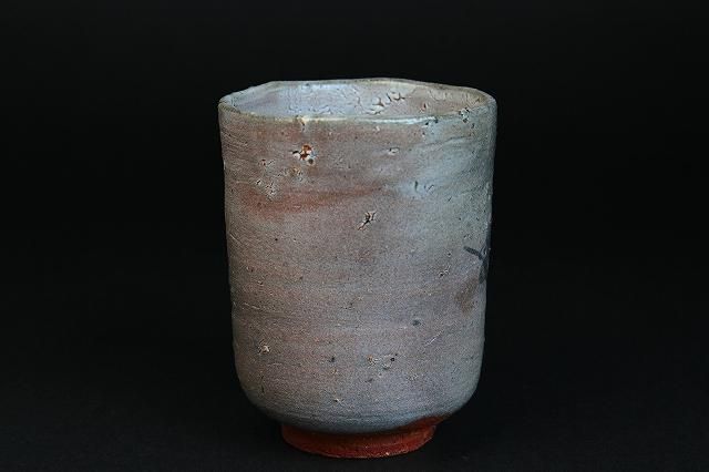 中川自然坊 「 絵唐津湯呑 」 中川恭平極箱 切立 - レトロ ＆アート