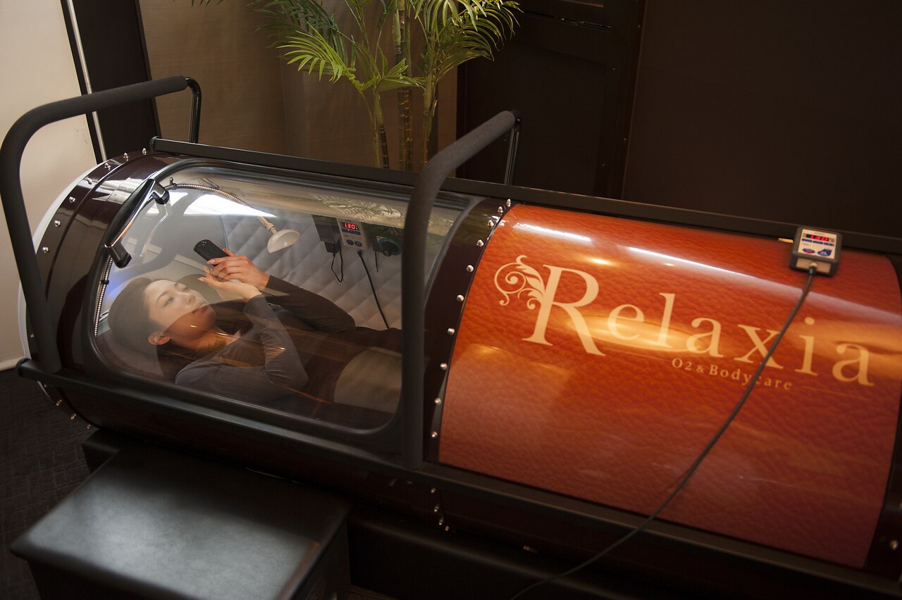 自慢の最新型高気圧酸素カプセル！｜リラクシア 六本木店