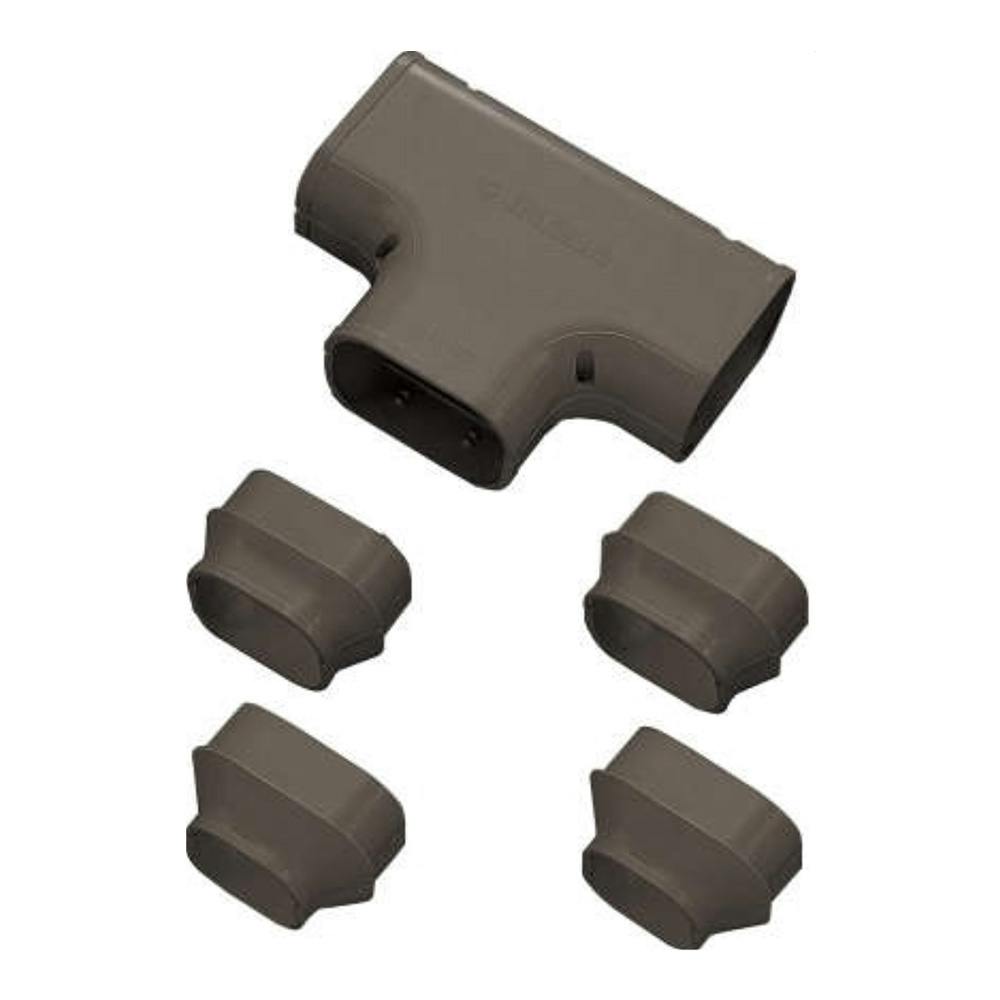 因幡電工 スリムダクトSD T型ジョイント 分岐用 ブラウン ST-77-B