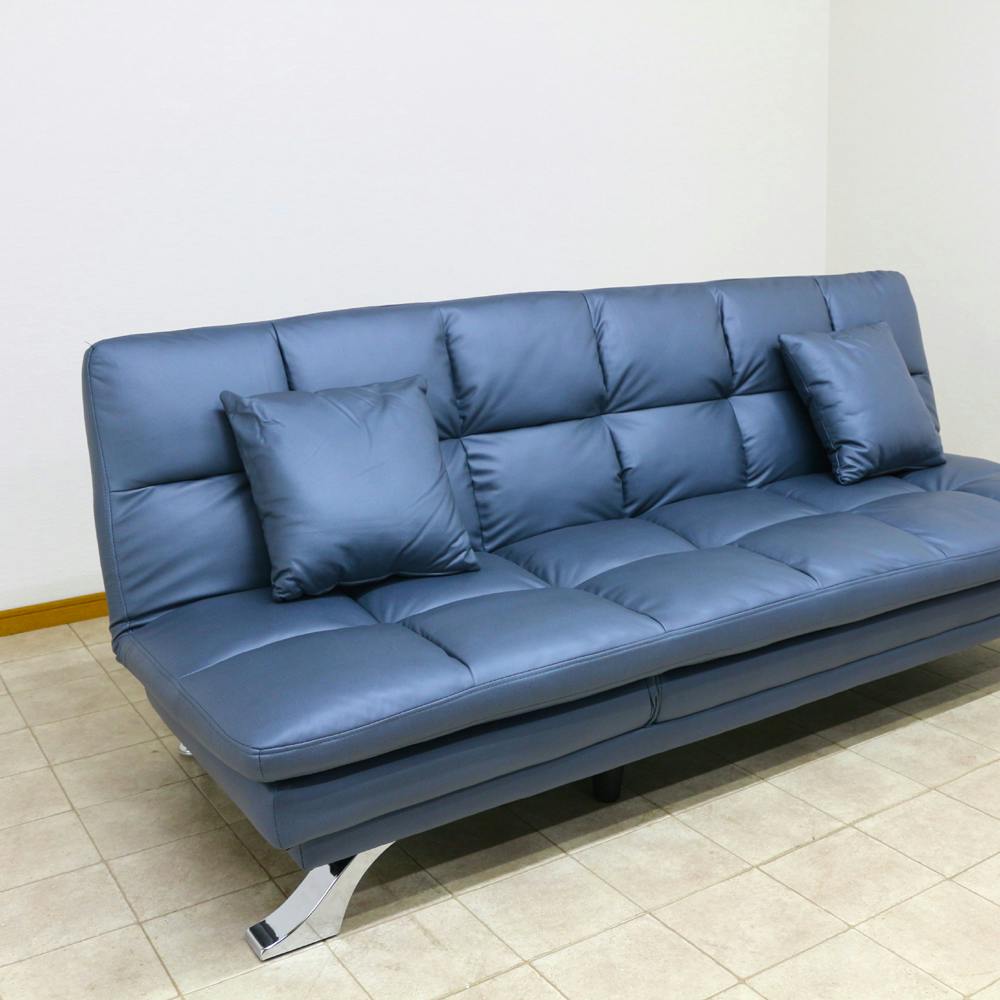 後藤家具 3WAYソファーベッド！ブルー色！ 4570133301221 軒先渡し
