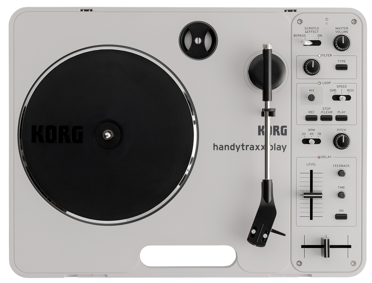 KORG handytraxx play | 多機能なポータブル・レコードプレーヤー