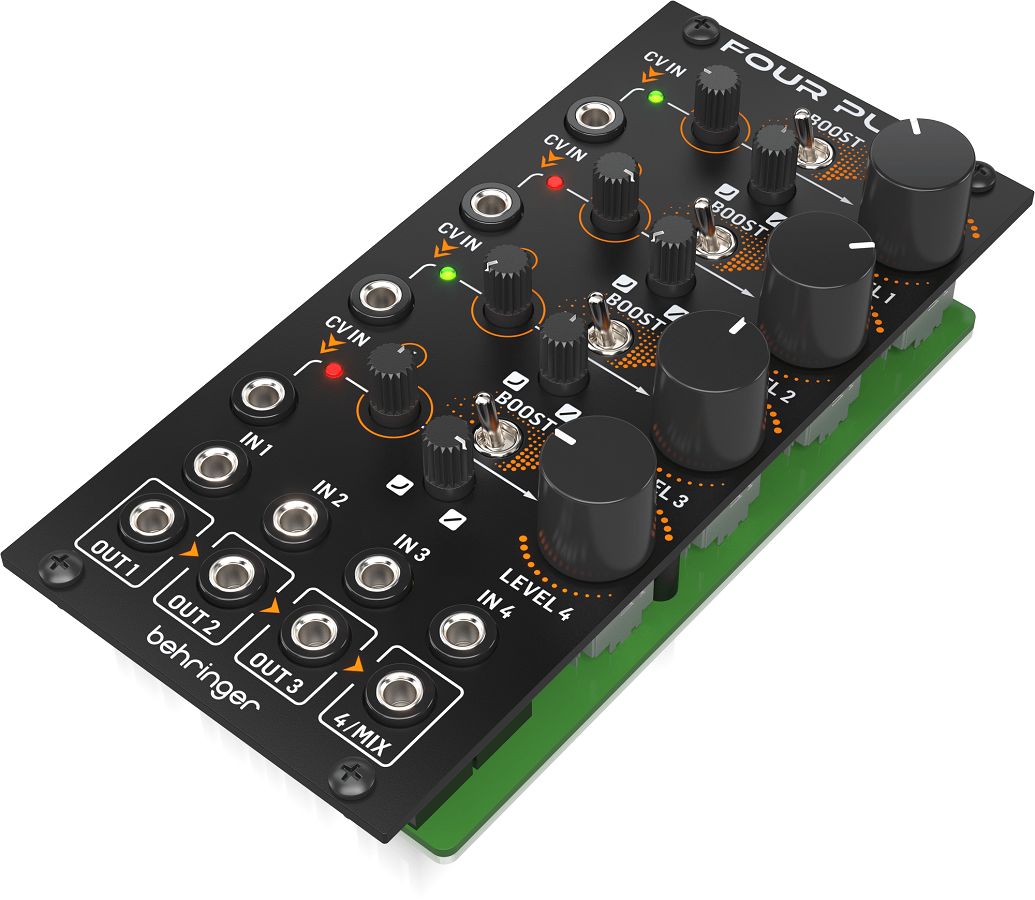 Behringer FOUR PLAY | 超低ノイズのユーロラック・クワッドVCA
