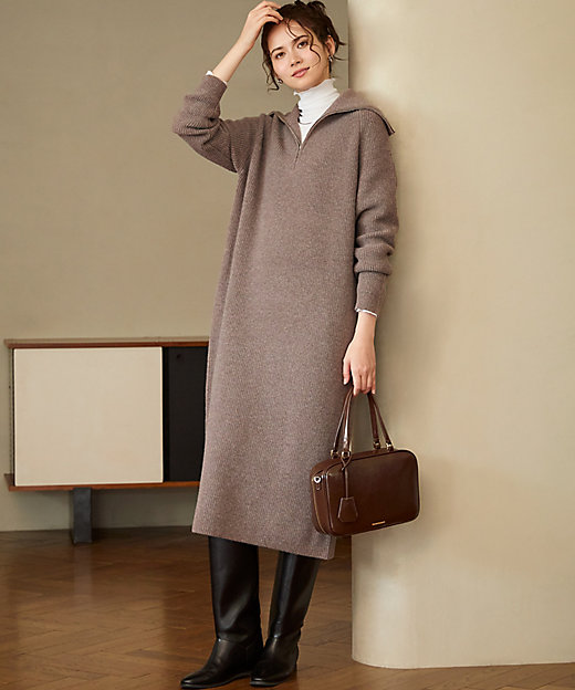 SLOW／一部店舗限定】ソフトウール ニット ワンピース