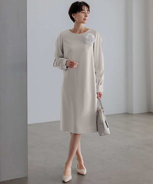 セットアップ対応】トリアセダブルジョーゼット スリットシフォン