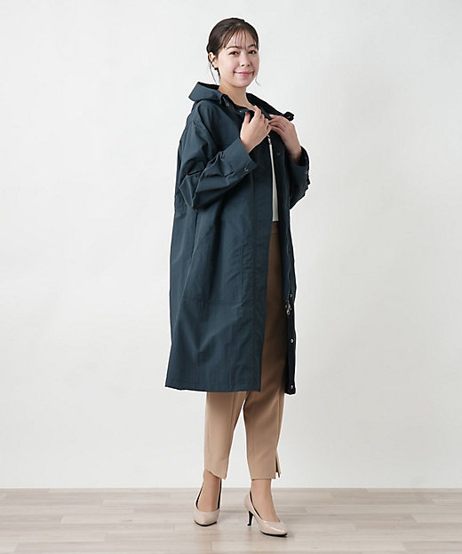 フード付きロングコート | Leilian plus house (Women/大きいサイズ