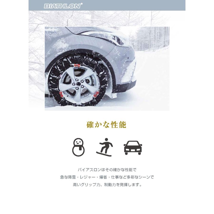 バイアスロン バイアスロン（公式）QE16 正規品 タイヤチェーン 非金属