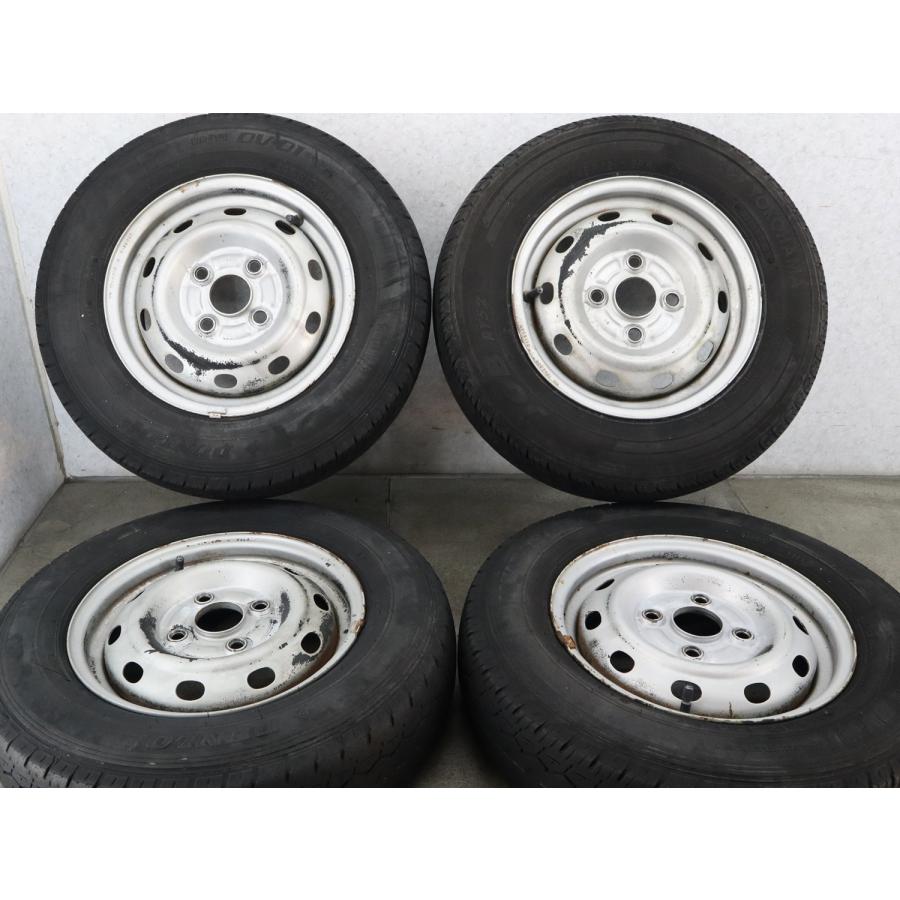 ダイハツ ハイゼット トラック S210P 純正 スチール ホイール 4本