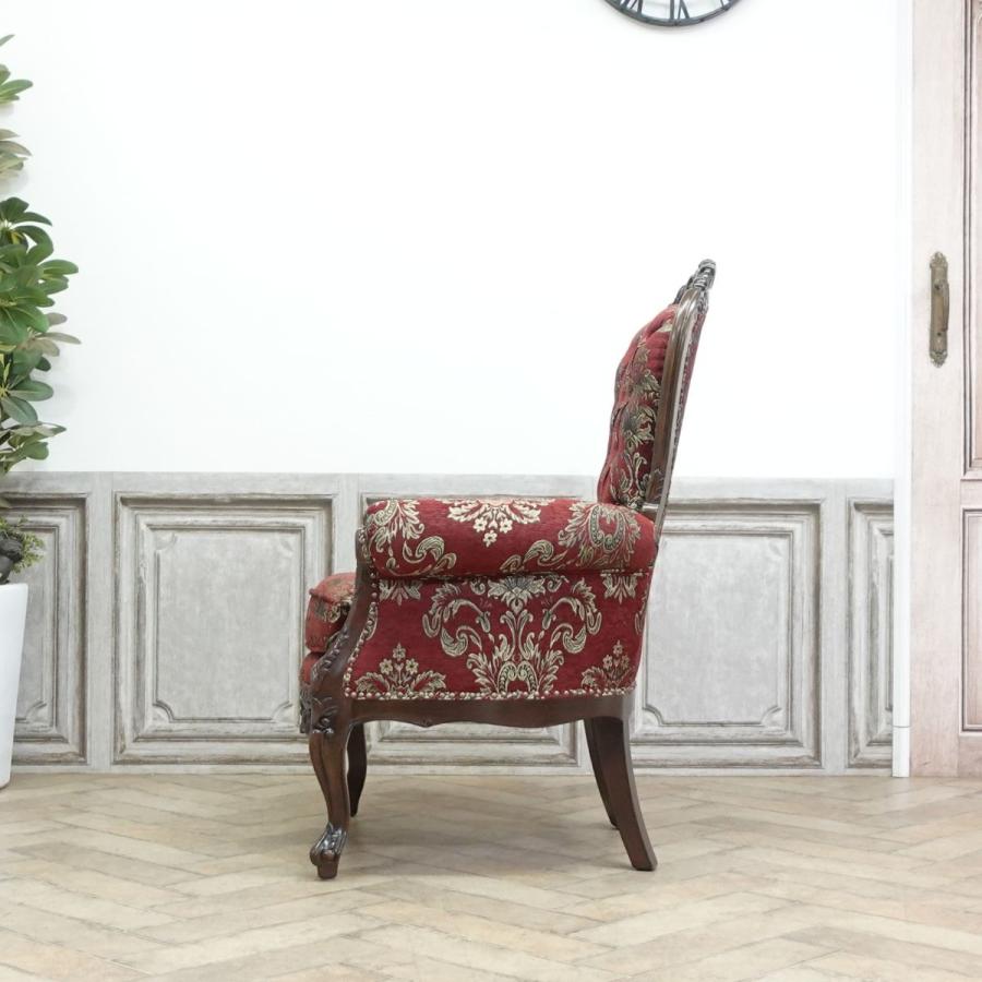 一人掛け ソファ 1人用 ソファー アンティーク アームチェア