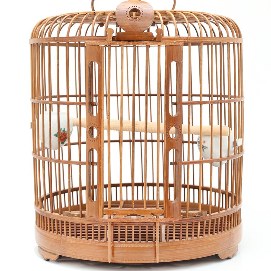 Leaf Corp アンティーク 竹カゴ 丸型 大（直径370×高さ490mm