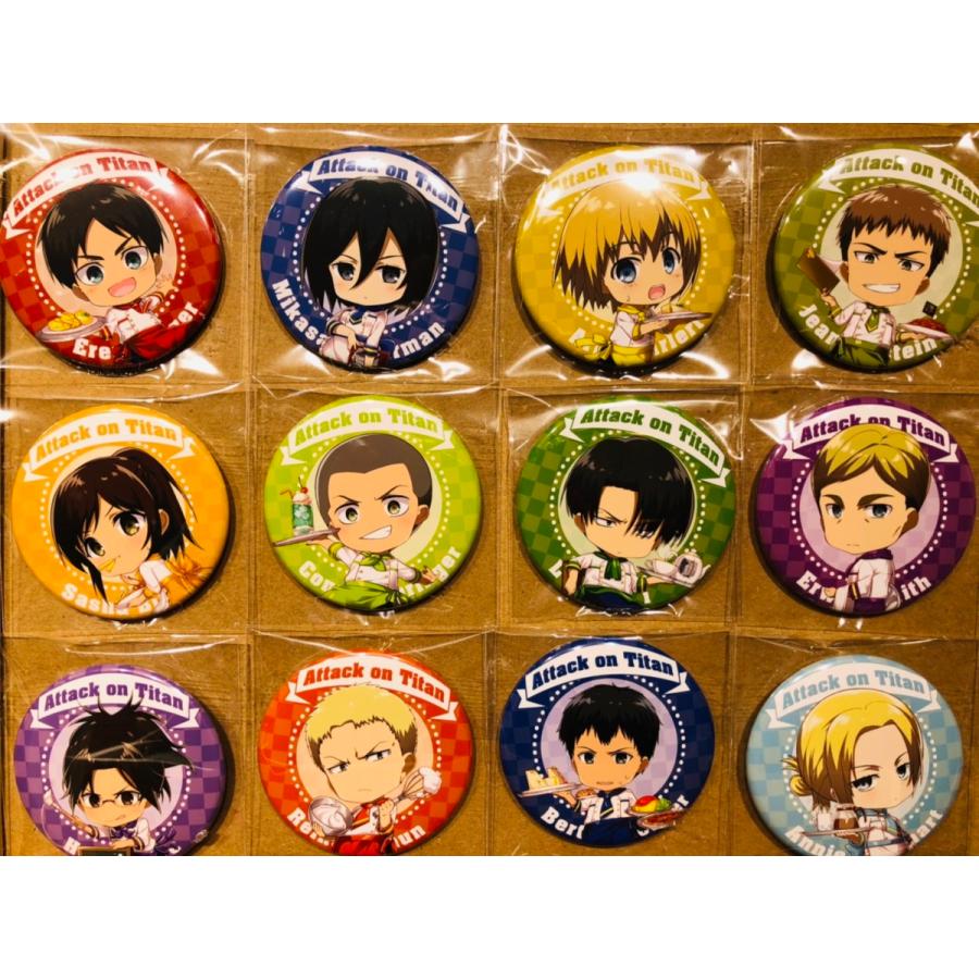 進撃の巨人ミニキャラグッズ缶バッジ : キャラウムカフェYahoo!店