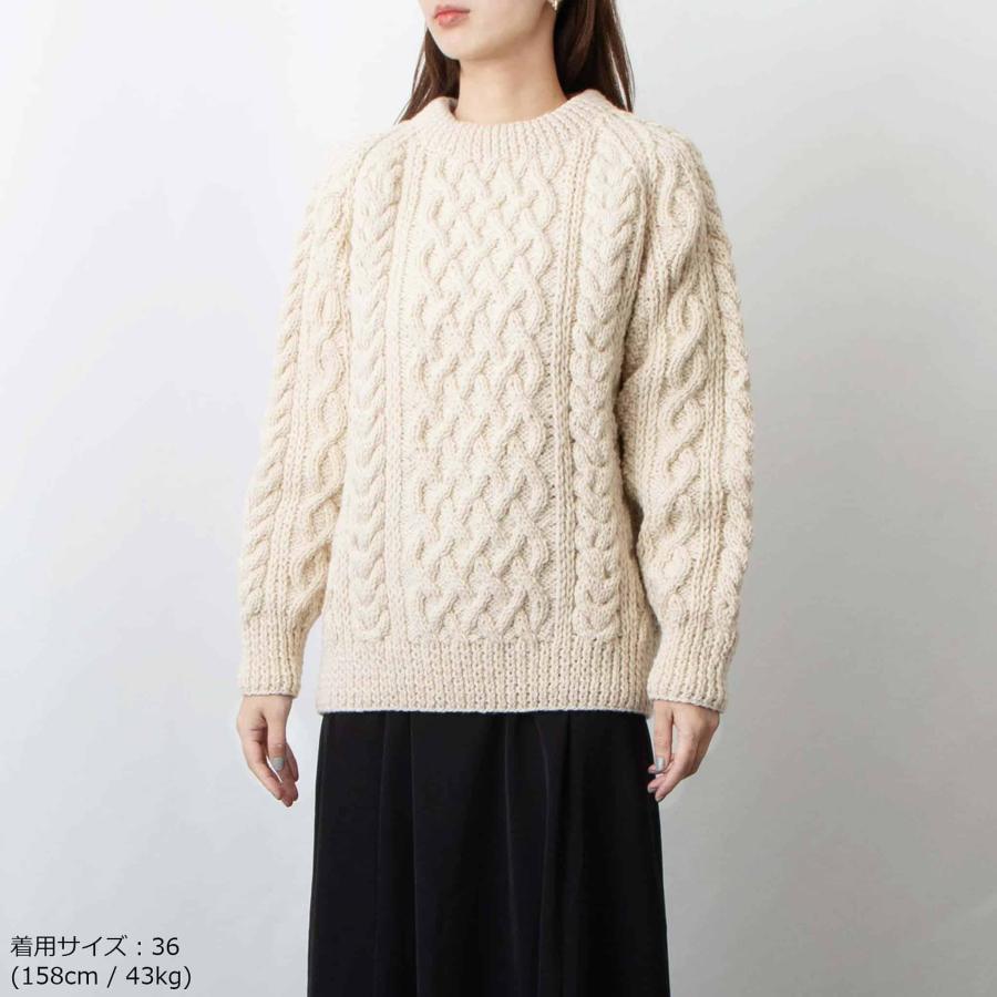 INVERALLAN（インバーアラン） クルーネック長袖ニット ARAN COUNTRY