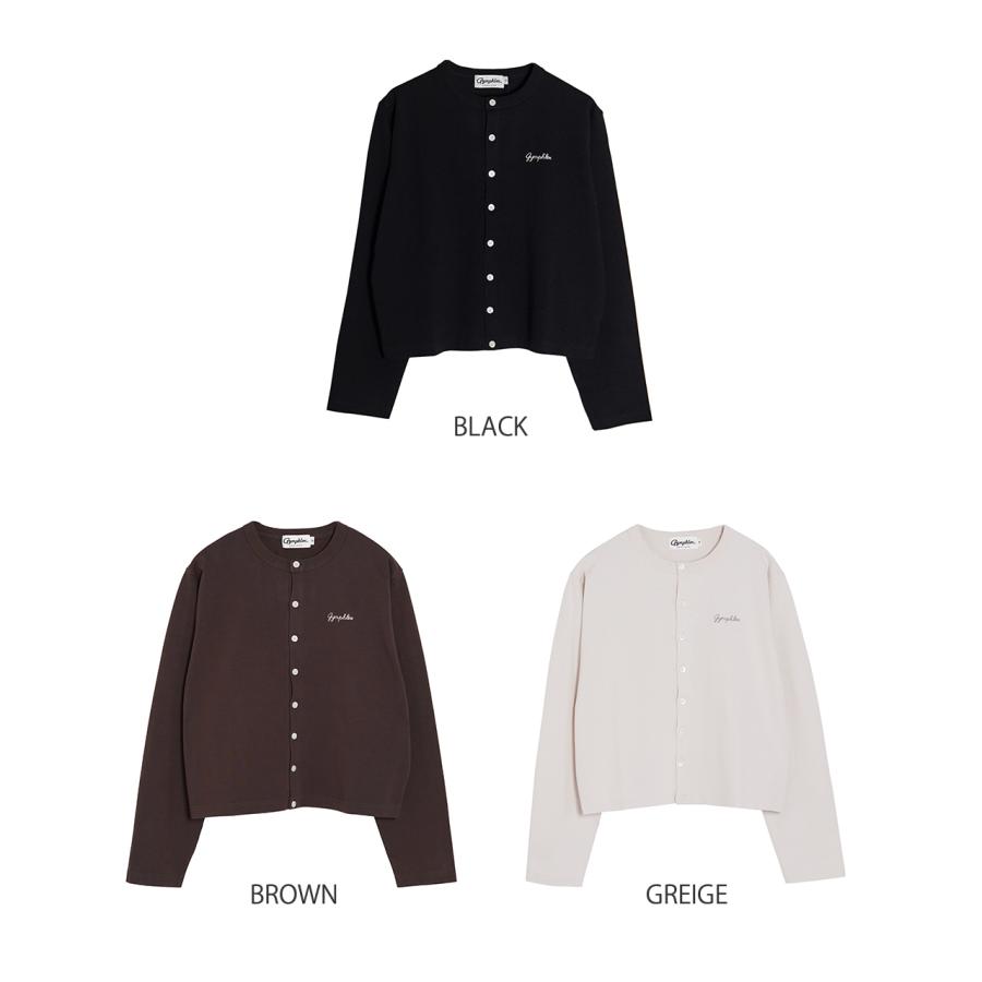 ジムフレックス Gymphlex カーディガン ショート クルー ネック SHORT