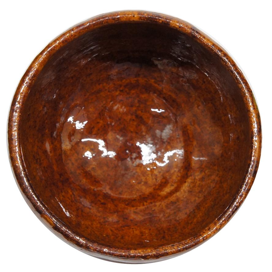 九代 大樋勘兵衛 飴釉 茶碗 茶道具 共箱 y-376 : アンティーク慈光