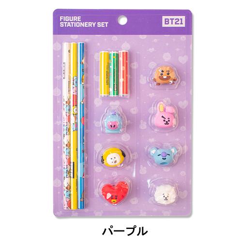 BT21 Figure Stationery Set【全国送料無料】 BTS 公式グッズ 鉛筆