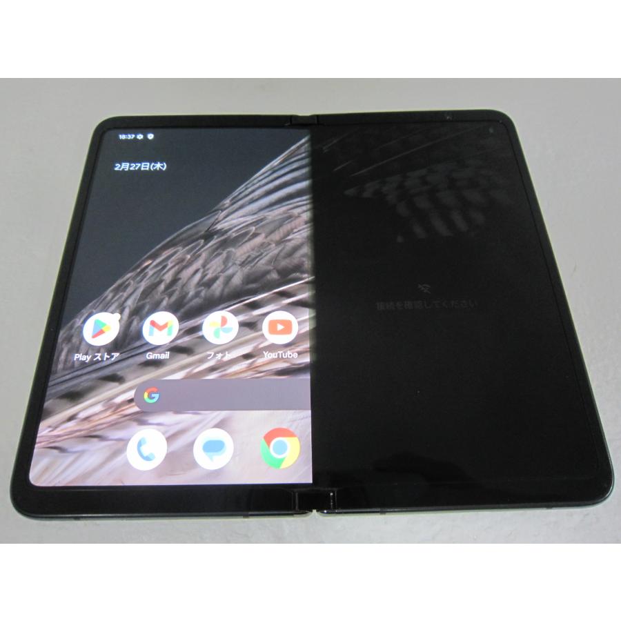 Google Pixel 中古 Fold 256GB オブシディアン G0B96 SIMフリー