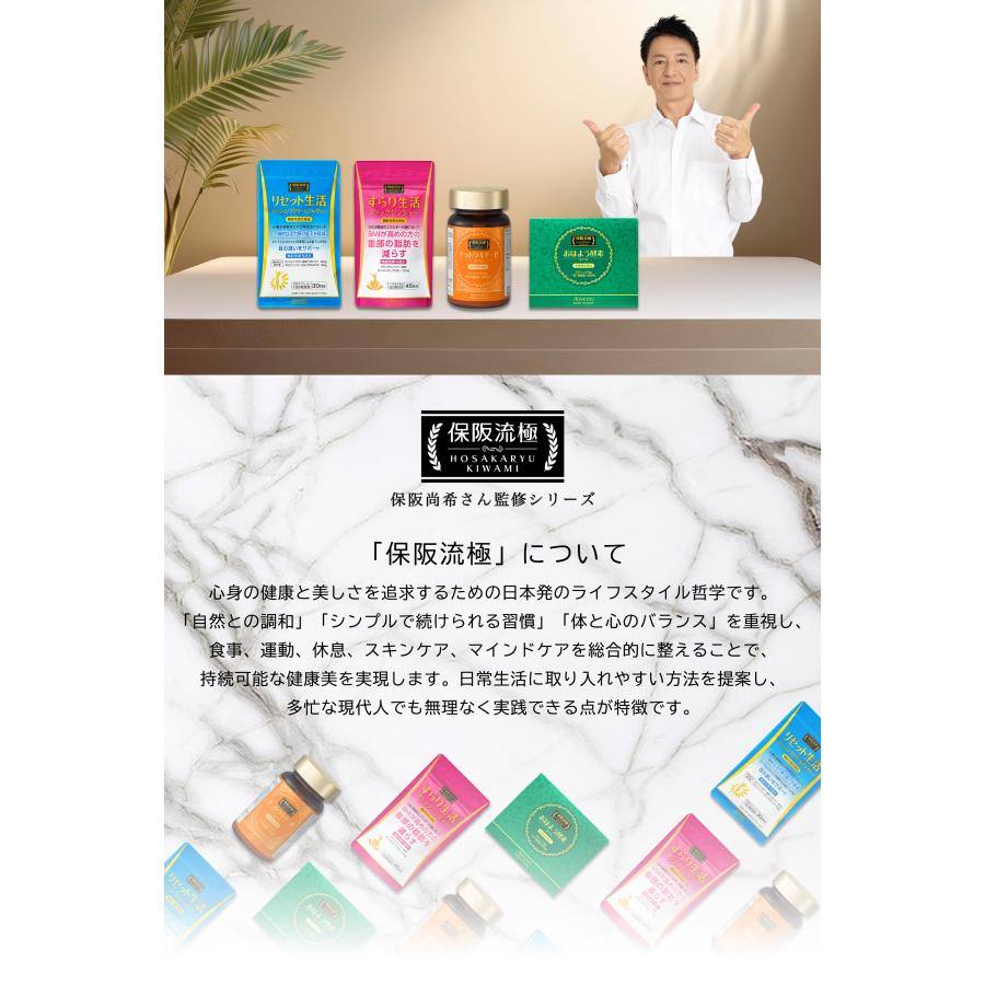 愛粧堂保阪流極すらり生活 機能性表示食品 45日分 BMIが高めの方