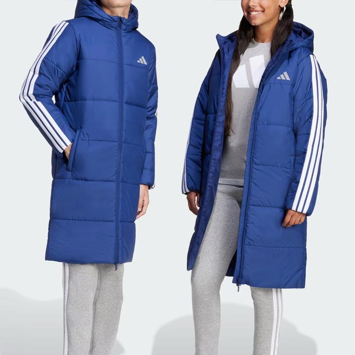 adidas（アディダス） キッズ ジュニア 3ストライプロングコート