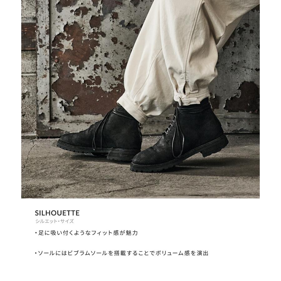 GUIDI（グイディ） ： 別注 NEW MIDLACE BACK ZIP BOOTS ： ONLYARK-0