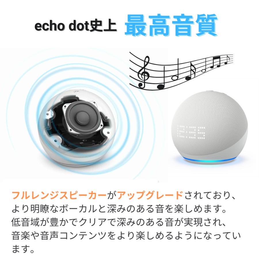 echo Dot with clock 第5世代 エコードットウィズクロック グレー