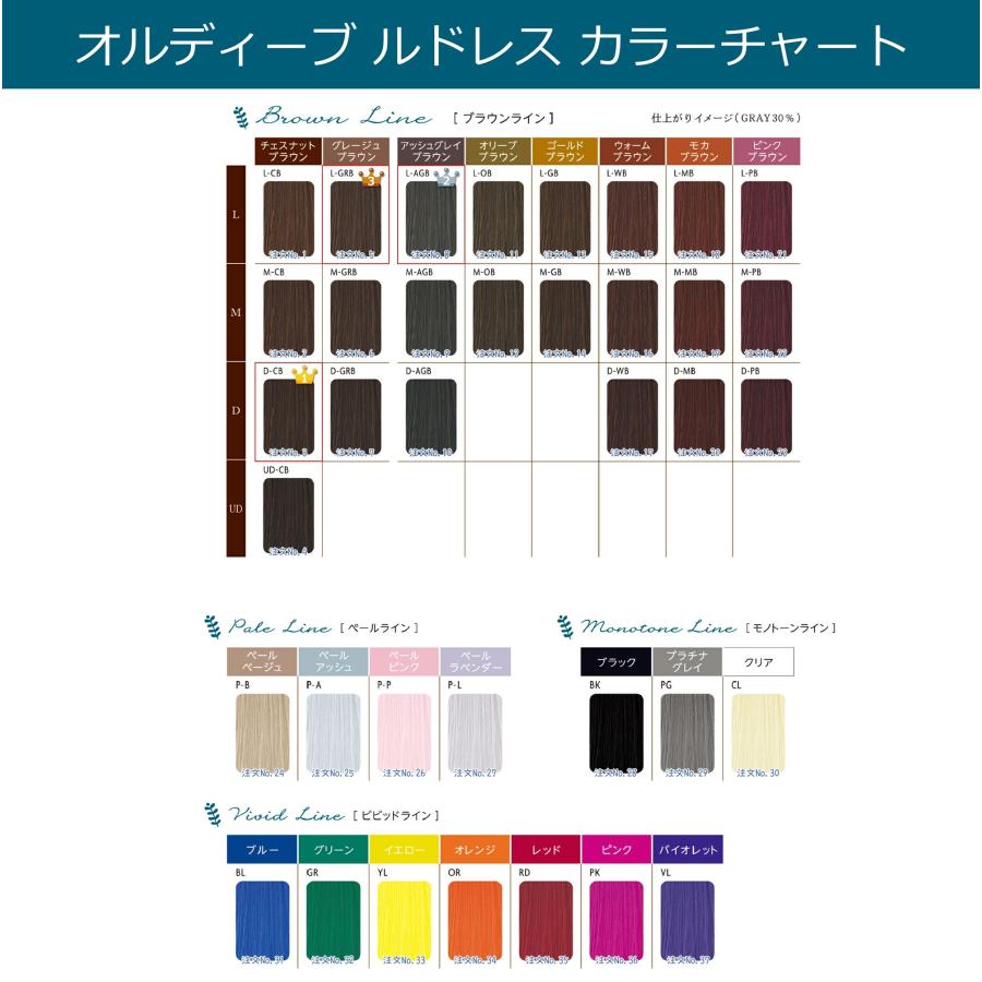 ORDEVE（オルディーブ） 置き配でお届け 白髪染め ヘアマニキュア