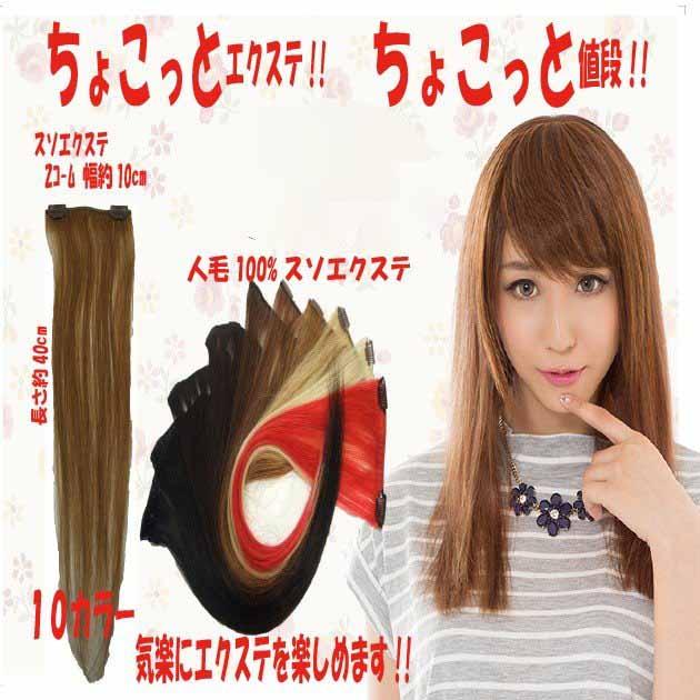 エクステ 人毛100% 38cm w382 : ウィッグ・エクステ専門店BBroom