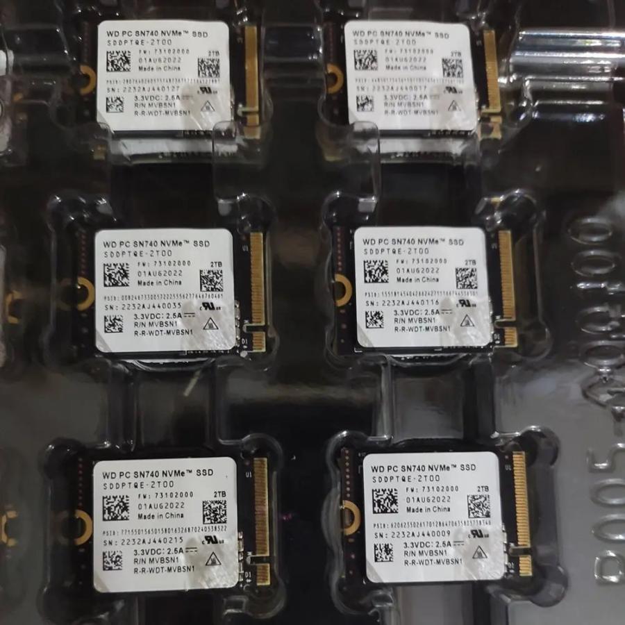 Western Digital WD SN740 / SN5000S M.2 2230 SSD 2TB 1TB 256GB NVMe