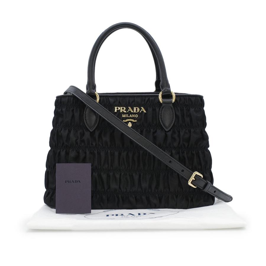 PRADA（プラダ） 未使用品 ギャザー テスート ハンドバッグ ショルダー
