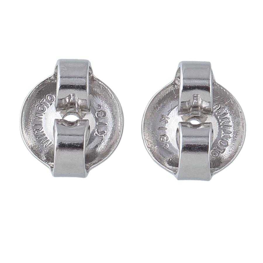 MIKIMOTO（ミキモト） ダイヤ パールピアス PE-1287PU型 アコヤパール