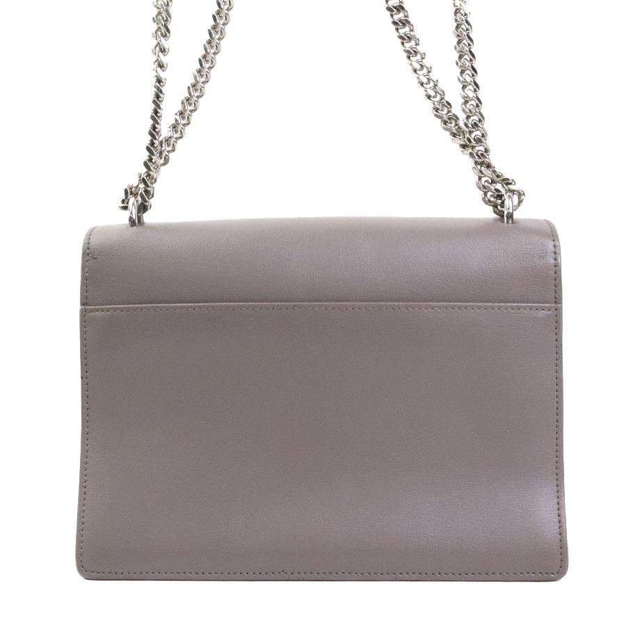 サンローラン SAINT LAURENT ショルダーバッグ レザー/メタル グレー
