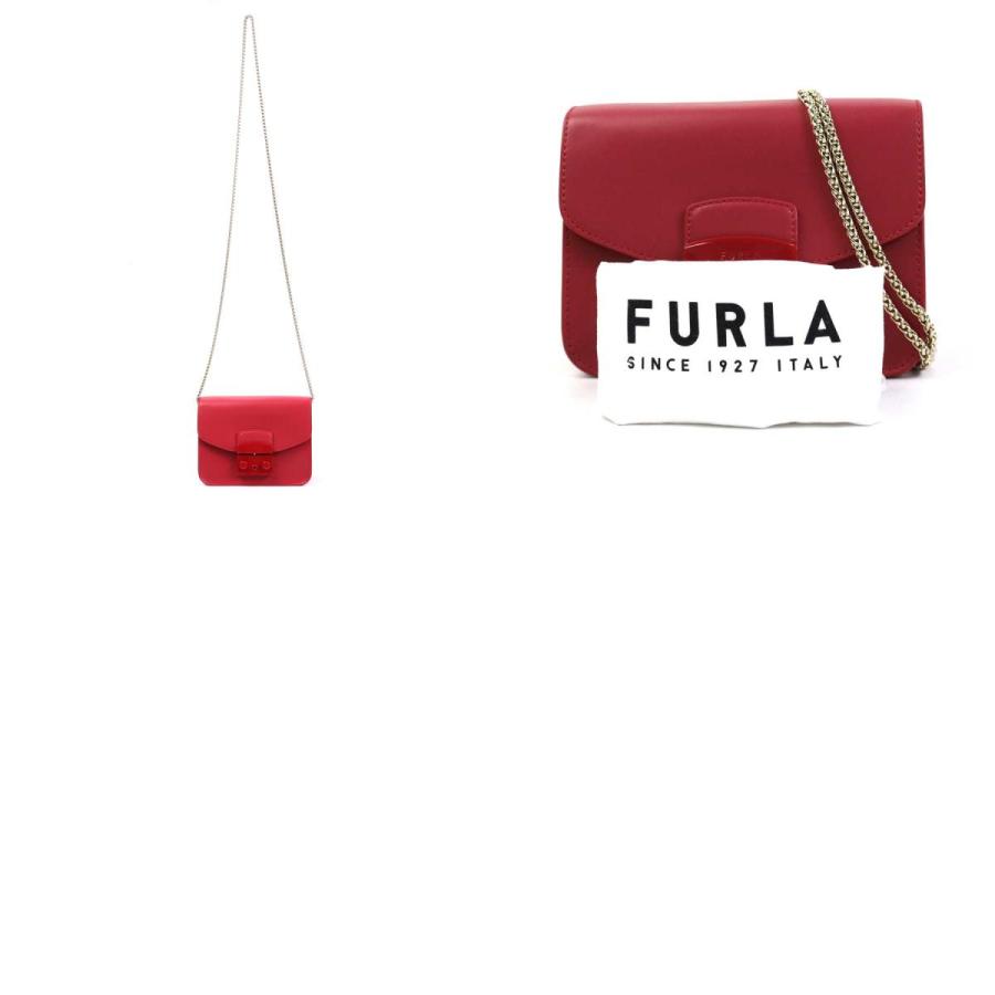 FURLA（フルラ） 斜め掛けショルダーバッグ レザー レッド : ブランド