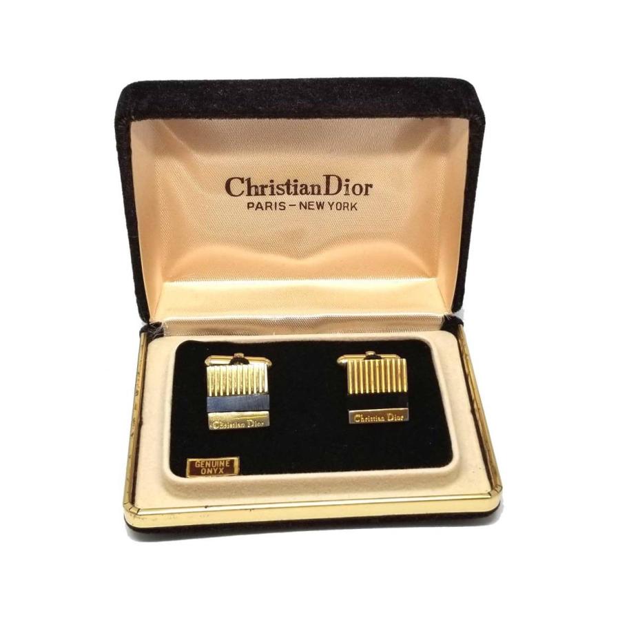 Christian Dior（クリスチャン・ディオール） 美品 カフス オニキス