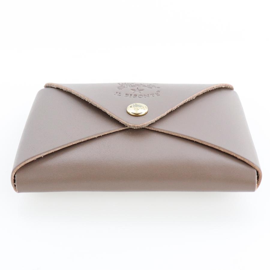 IL BISONTE（イルビゾンテ） カードケース 名刺入れ グレー ベージュ