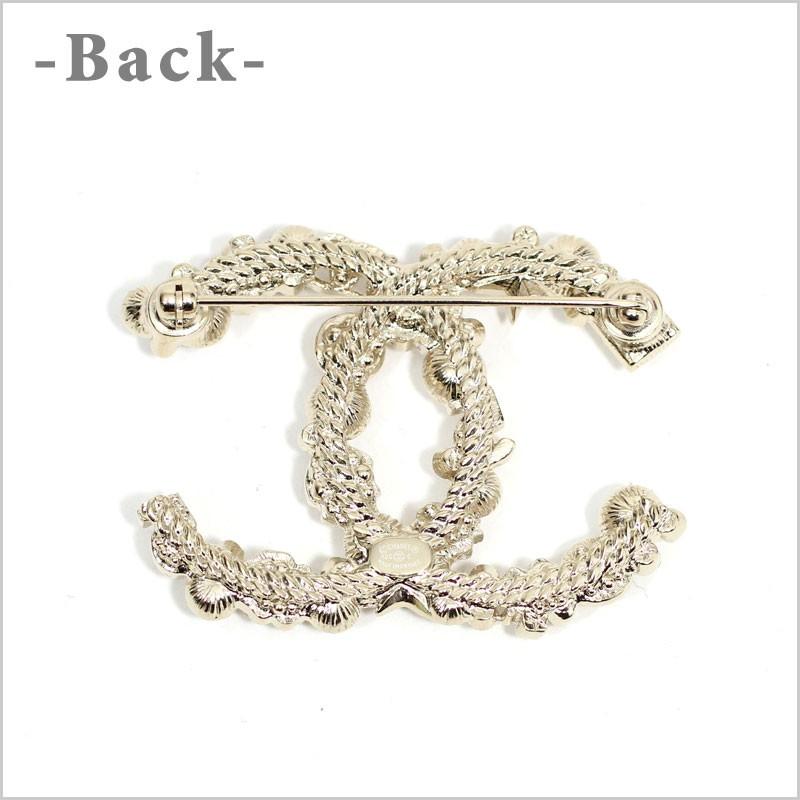 CHANEL（シャネル） ブローチ メタル ストラス ラインストーン