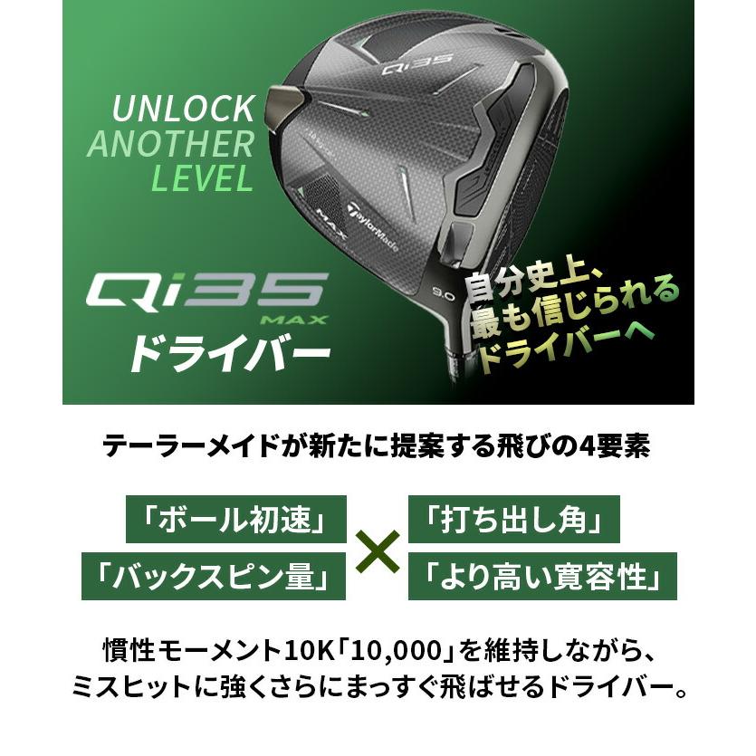 テーラーメイド ゴルフ Qi35 MAX ドライバー Driver 9° 10.5° Diamana