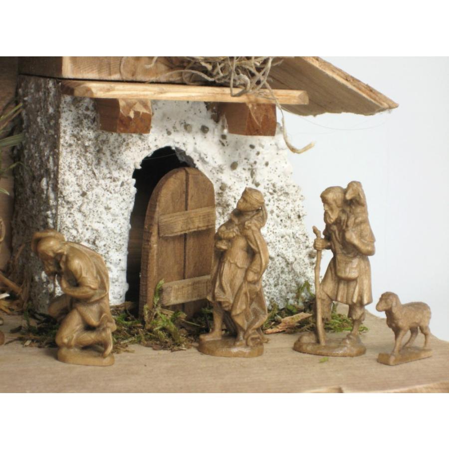 創業100年《レーピ》木彫り クリスマス人形 キリスト降誕セット