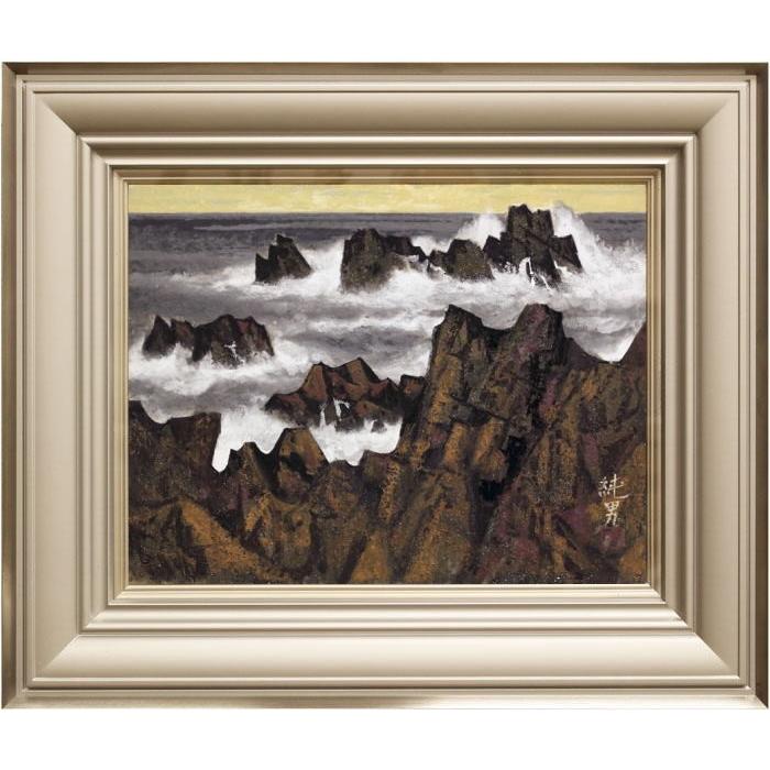 日本画(油絵) 伊予の国 日本画(油絵) 伊予の国