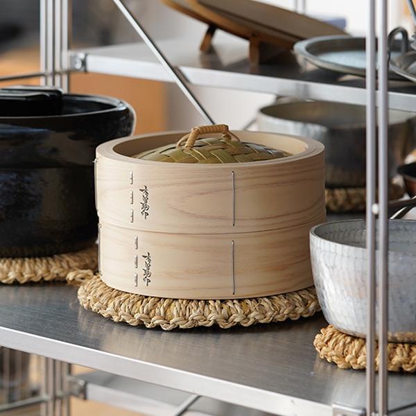 山一 中華せいろ 21 ひのき 身蓋セット 国産 蒸籠 ヒノキ 日本製