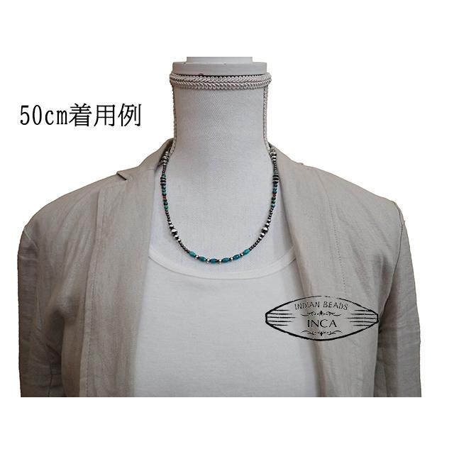 ナバホ族 ハンドメイドビーズ シルバー925 ターコイズ コーラルビーズ