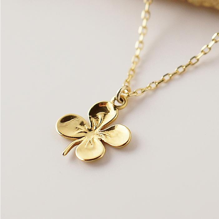 実写画像】 金色 四葉のクローバーペンダントVCARP4KL00 純金関連商品