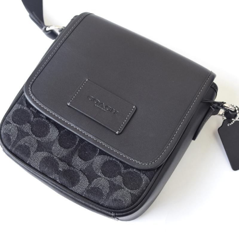 COACH（コーチ） ショルダーバッグ ポーチ 小さめ シグネチャー デニム